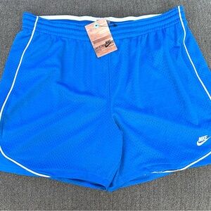 Nike Bright Royal Blue Mesh Soccer Athletic Sport Shorts NWT Sz Large